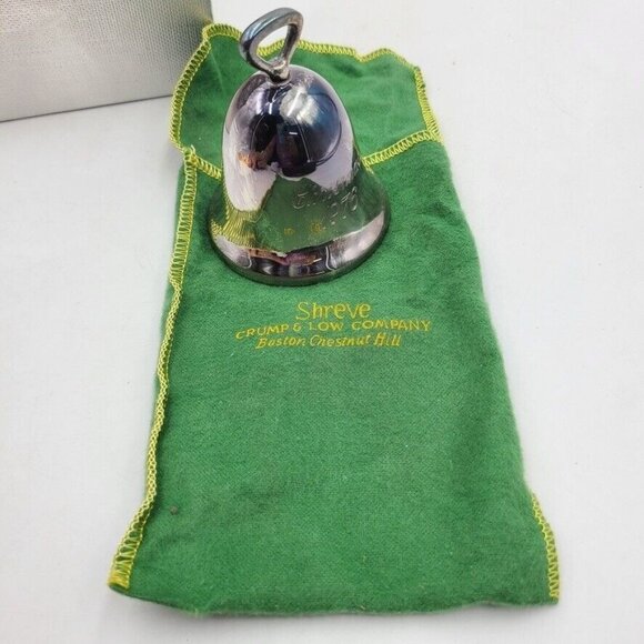 Vintage Reed & Barton Silver Plate Bell Engraved Christmas 1976 - Picture 2 of 9